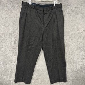 VTG Polo Ralph Lauren Pants Men's 38x30 Grey Wool Regular Straight Leg Trousers